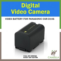 CGR-D16S Lithium-Ion Battery For Panasonic - Rechargeable Ultra High Capacity (1600 mAh)